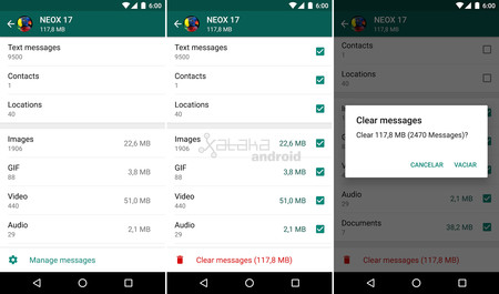 Whatsapp Liberar Espacio