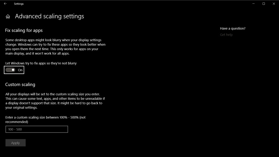 funciones más interesantes última actualización Windows 10 escalado